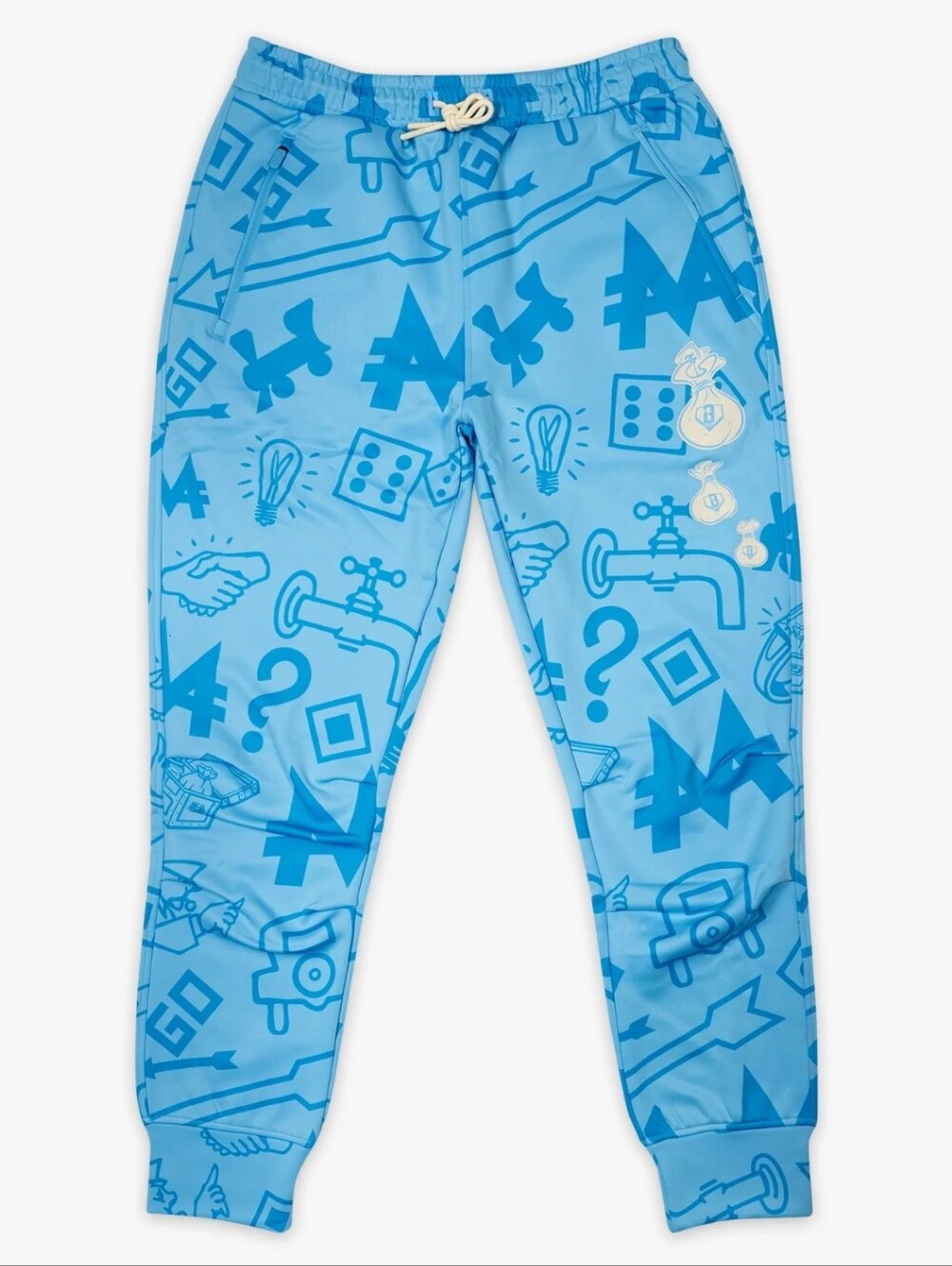 NWT Baseball LIFESTYLE 101 x Monopoly Grand Slam Collector Joggers Blue